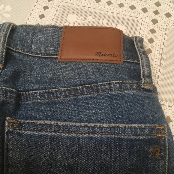 Madewell 9" High-rise Skinny Jeans In Allegra Wash: Rip And Repair, Sz 24 - Picture 11 of 16